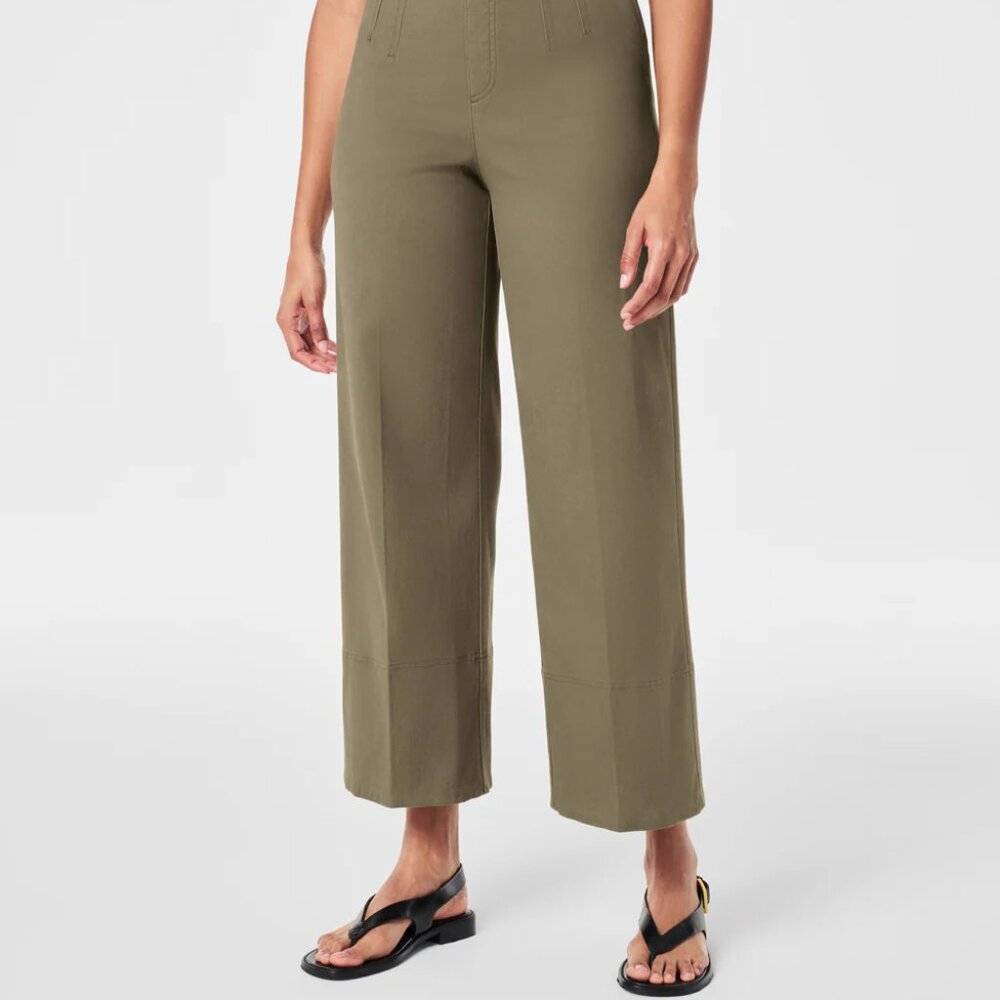 NWT Spanx stretch twill wide legs pants
